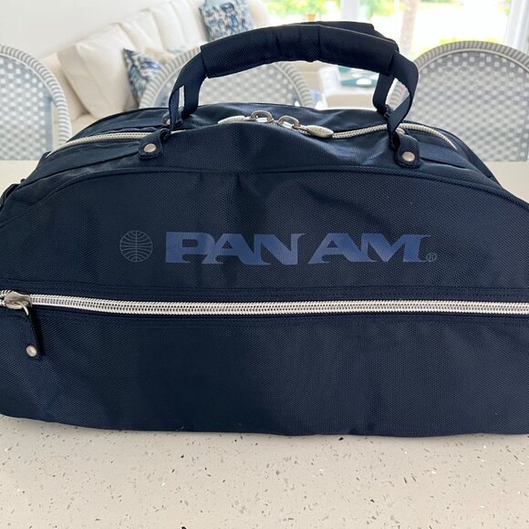 Pan Am Navy Blue Multipurpose Duffel/Gym/Carry-On/Overnight Bag - Picture 4 of 16